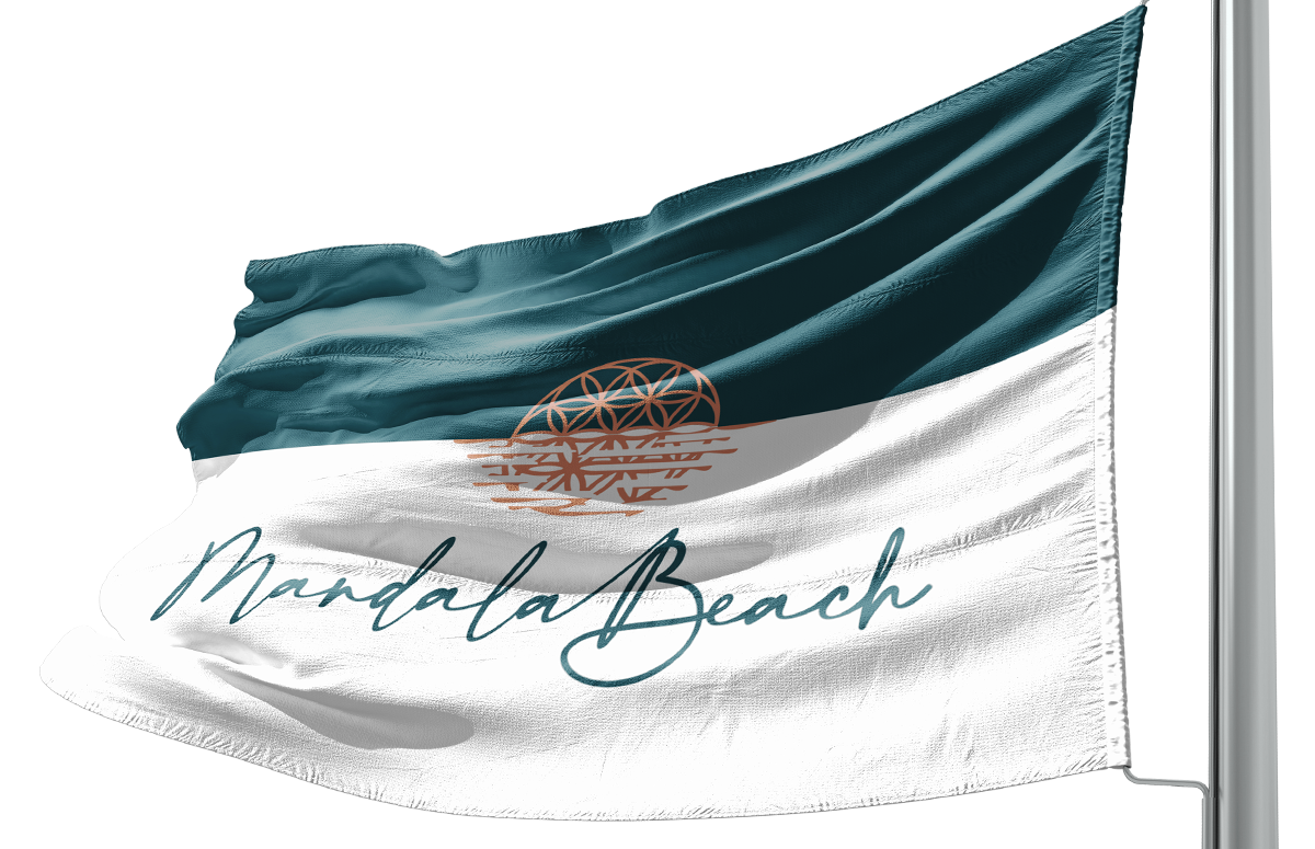 Bandeira Mandala Beach
