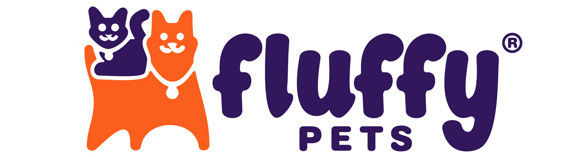 Mais carinho e cuidado para os pets Logotipo Fluffy Pets