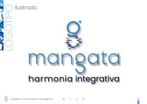 Logotipo Ilustrado Mangata. Parte do Manual de Linguagem de Marca desenvolvido pela Ópera Criativa.