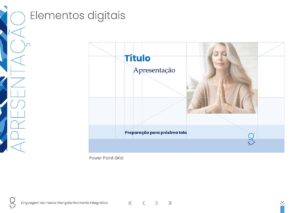 Grid de apresentações em vídeo e Power Point Mangata. Parte do Manual de Linguagem de Marca desenvolvido pela Ópera Criativa.