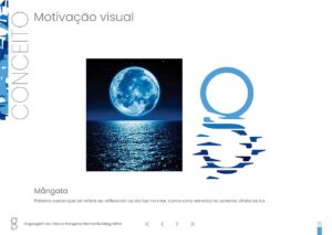 Motivação Visual do Logotipo Mangata. Parte do Manual de Linguagem de Marca desenvolvido pela Ópera Criativa.