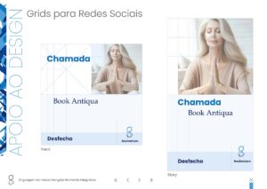 Grids para postagem em redes sociais Mangata. Parte do Manual de Linguagem de Marca desenvolvido pela Ópera Criativa.