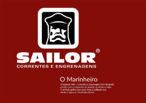 Conceituação do Logotipo Sailor Correntes e Engrenagens