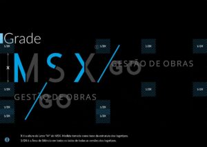 Grid do logotipo MSX/GO. Parte do Manual de Linguagem da Marca desenvolvido pela Ópera Criativa para a empresa paulista especializada em Gerenciamento de Obras.