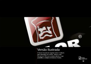 Versão Ilustrada do Logotipo Sailor Correntes e Engrenagens