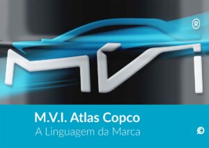 Capa do Manual do Programa MVI Motor Vehicle Industry. Parte integrante do Manual de Linguagem da Marca desenvolvido pela Ópera Criativa para a Atlas Copco Brasil.