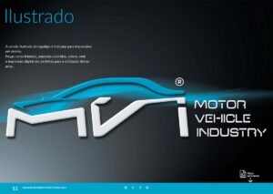 Versão Ilustrada do Logotipo do Programa MVI Motor Vehicle Industry. Parte integrante do Manual de Linguagem da Marca desenvolvido pela Ópera Criativa para a Atlas Copco Brasil.