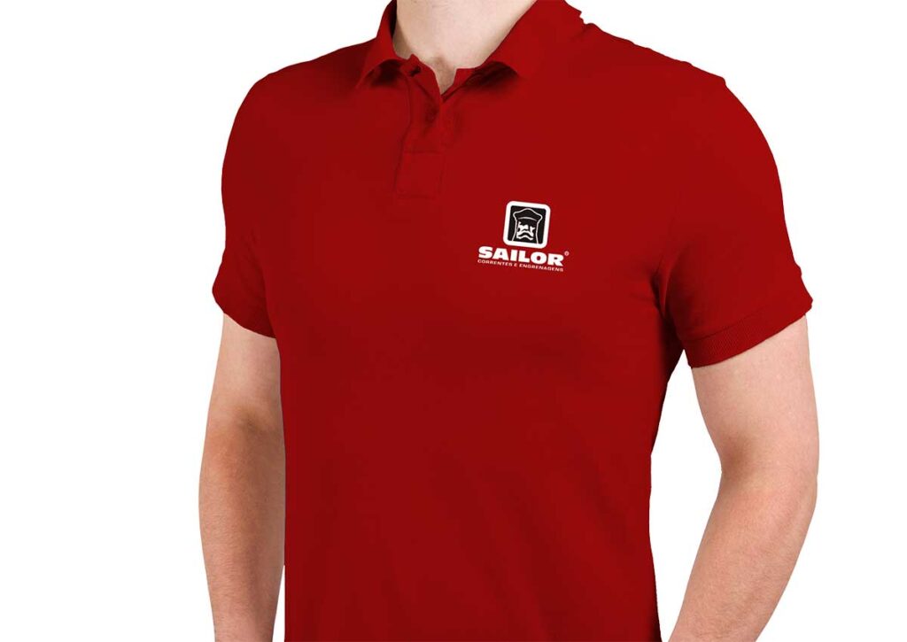 Camisa tipo Polo Sailor Correntes e Engrenagens