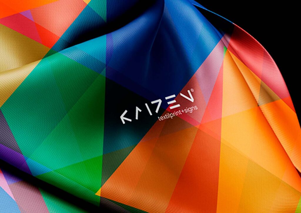 Tecido Kaizen TextilPrint + Signs. Linguagem de Marcas.