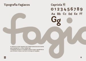 Tipografia Padrão Fagiacos Salad & Burger. Parte do Manual de Linguagem de Marca desenvolvido pela Ópera Criativa.