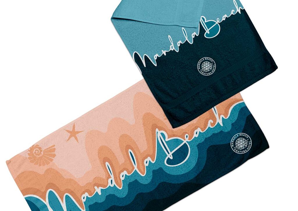 Toalhas Mandala Beach Ubatuba Hotel. Design da Ópera.
