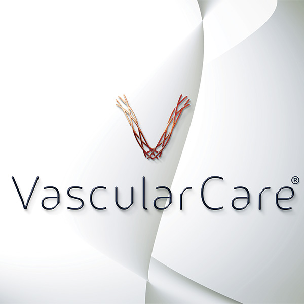 Versão ilustrada do logotipo Vascular Care criado pela Ópera para a empresa de Florianópolis SC