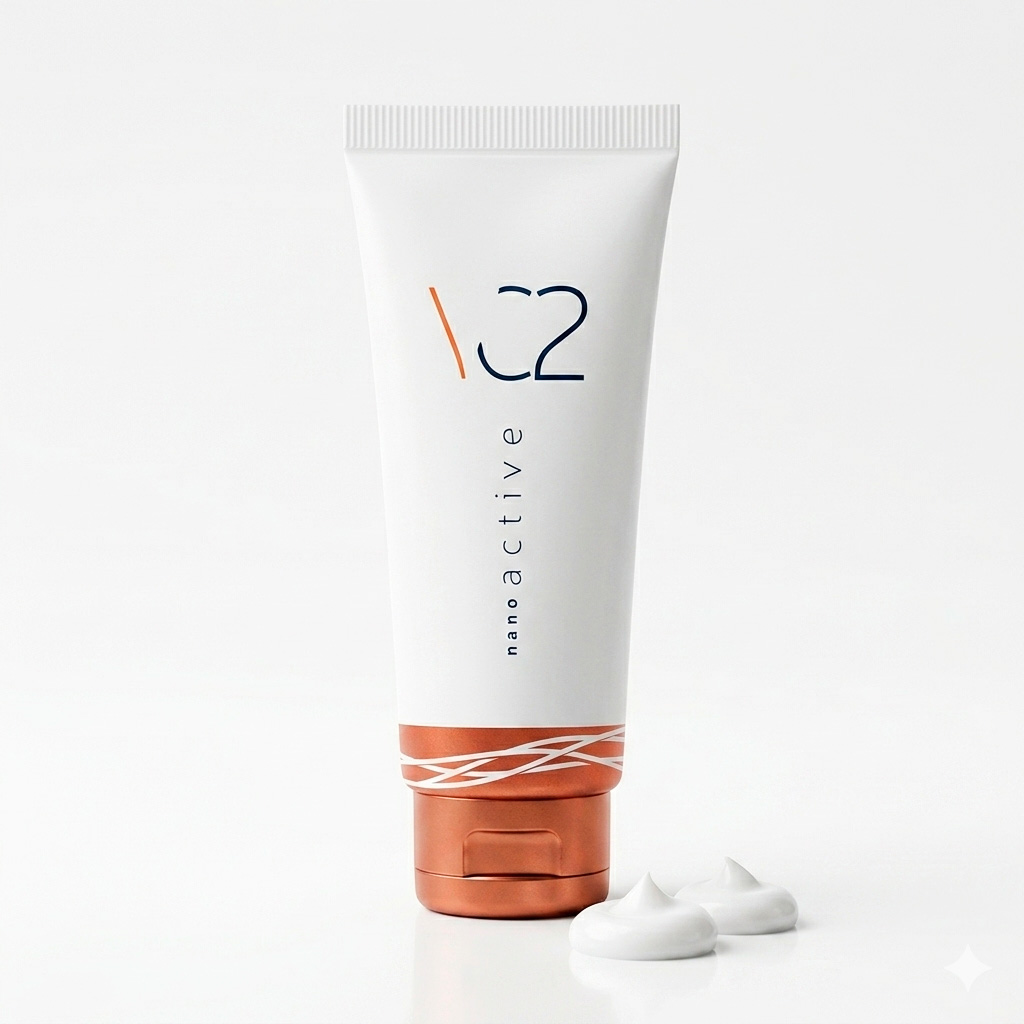 Embalagem Branca para Cosmético Medicinal criaa pela Ópera Criativa para a divisão VC2 da Vascular Care de Florianópolis SC