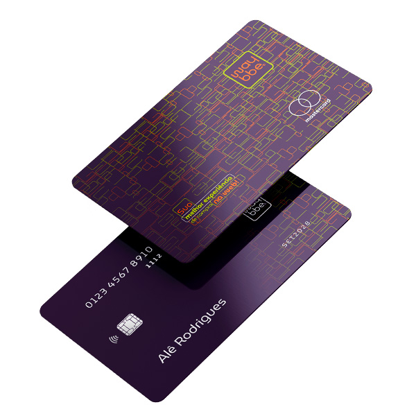 Cartões com chip da loja de departamentos online Waybbe criados pela Ópera Criativa